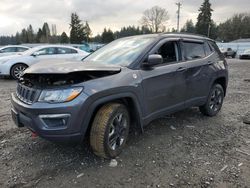 Jeep salvage cars for sale: 2017 Jeep Compass Trailhawk