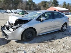 Salvage cars for sale at Mendon, MA auction: 2022 Toyota Corolla LE