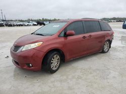 Salvage cars for sale from Copart Arcadia, FL: 2012 Toyota Sienna XLE