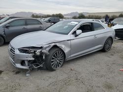 Salvage cars for sale at Las Vegas, NV auction: 2018 Audi A5 Premium Plus