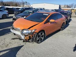 Salvage cars for sale at Spartanburg, SC auction: 2015 Honda Civic SI