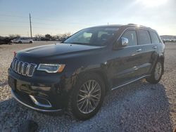 Jeep Grand Cherokee salvage cars for sale: 2018 Jeep Grand Cherokee Summit