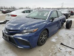 Salvage cars for sale at Pekin, IL auction: 2023 Toyota Camry SE Night Shade