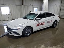 Salvage cars for sale at Albany, NY auction: 2024 Hyundai Elantra Blue