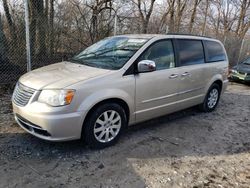 Salvage cars for sale from Copart Cicero, IN: 2012 Chrysler Town & Country Touring L