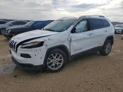 Salvage cars for sale at San Antonio, TX auction: 2015 Jeep Cherokee Latitude