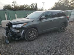 Toyota Highlander se salvage cars for sale: 2018 Toyota Highlander SE