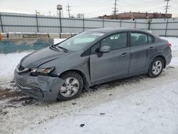 Salvage cars for sale at Chicago Heights, IL auction: 2013 Honda Civic LX