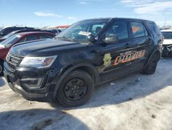 Salvage cars for sale at Cahokia Heights, IL auction: 2017 Ford Explorer Police Interceptor