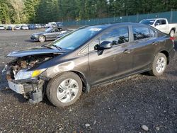 Honda salvage cars for sale: 2013 Honda Civic LX