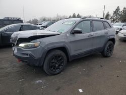 Salvage cars for sale at Denver, CO auction: 2019 Jeep Cherokee Trailhawk