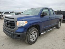 Salvage cars for sale from Copart Houston, TX: 2015 Toyota Tundra Double Cab SR