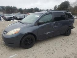 Salvage cars for sale at Mendon, MA auction: 2007 Toyota Sienna CE