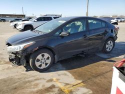 Salvage cars for sale at Grand Prairie, TX auction: 2018 KIA Forte LX