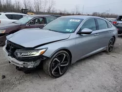 Salvage cars for sale from Copart Leroy, NY: 2018 Honda Accord Sport