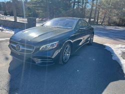 Salvage cars for sale at East Granby, CT auction: 2019 Mercedes-Benz S 560 4matic