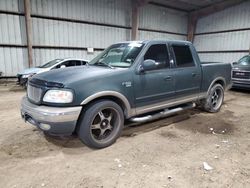 Ford f150 Supercrew salvage cars for sale: 2001 Ford F150 Supercrew