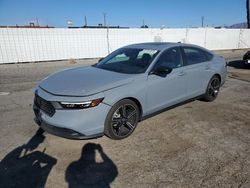 Salvage cars for sale at Van Nuys, CA auction: 2023 Honda Accord Hybrid Sport