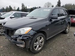 Mercedes-Benz salvage cars for sale: 2012 Mercedes-Benz ML 350 4matic