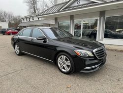 Mercedes-Benz s-Class salvage cars for sale: 2018 Mercedes-Benz S 450 4matic