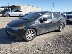 Salvage cars for sale from Copart Temple, TX: 2012 Honda Civic EX