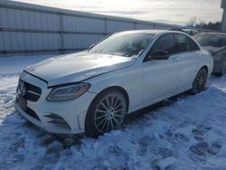 Salvage cars for sale at Fredericksburg, VA auction: 2019 Mercedes-Benz C 300 4matic