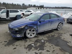 Salvage cars for sale at Windham, ME auction: 2021 Hyundai Elantra Limited