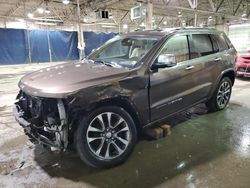 Salvage cars for sale at Woodhaven, MI auction: 2017 Jeep Grand Cherokee Overland