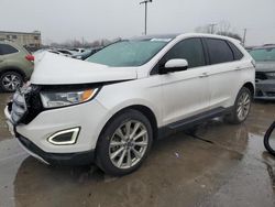 Salvage cars for sale at Wilmer, TX auction: 2017 Ford Edge Titanium