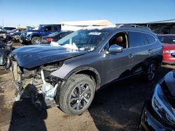 Carros salvage a la venta en subasta: 2020 Subaru Outback Touring LDL