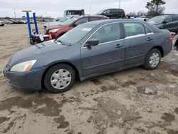 Salvage cars for sale at Woodhaven, MI auction: 2003 Honda Accord LX