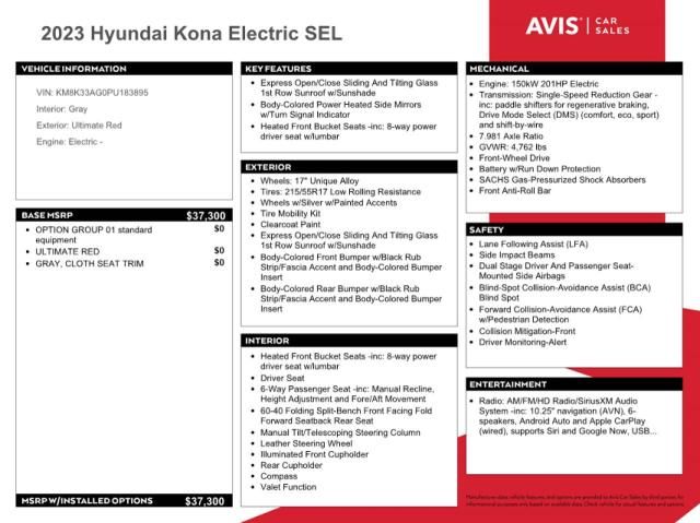 2023 Hyundai Kona SEL