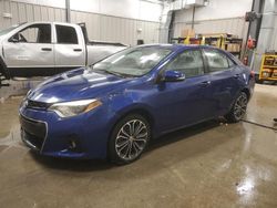 Toyota Corolla l salvage cars for sale: 2014 Toyota Corolla L