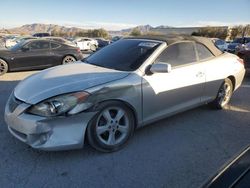 Salvage cars for sale at Las Vegas, NV auction: 2004 Toyota Camry Solara SE