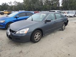 Salvage cars for sale at Ocala, FL auction: 2006 Honda Accord LX