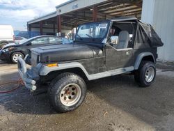 Salvage cars for sale at Riverview, FL auction: 1994 Jeep Wrangler / YJ SE