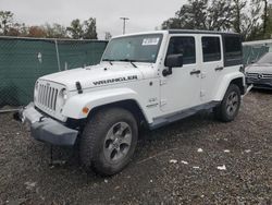 Vehiculos salvage en venta de Copart Riverview, FL: 2017 Jeep Wrangler Unlimited Sahara