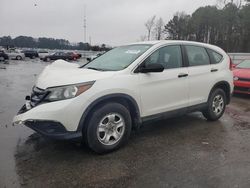 Salvage cars for sale at Dunn, NC auction: 2014 Honda CR-V LX