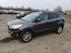 Salvage cars for sale at Hillsborough, NJ auction: 2018 Ford Escape SE