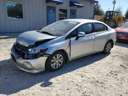 Salvage cars for sale from Copart Midway, FL: 2012 Honda Civic LX