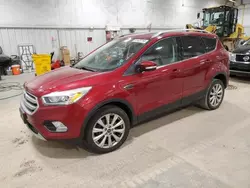 Salvage Cars with No Bids Yet For Sale at auction: 2017 Ford Escape Titanium