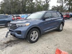 Salvage cars for sale at Ocala, FL auction: 2021 Ford Explorer XLT