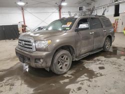 Salvage cars for sale at Center Rutland, VT auction: 2012 Toyota Sequoia Platinum