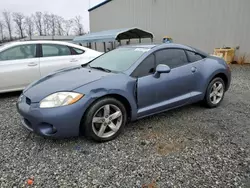 Salvage cars for sale at Spartanburg, SC auction: 2007 Mitsubishi Eclipse GS