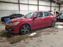 Honda salvage cars for sale: 2017 Honda Accord Sport