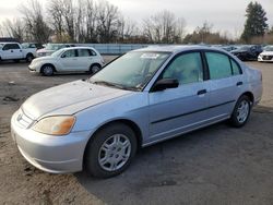 Honda salvage cars for sale: 2001 Honda Civic GX