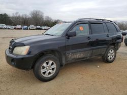 Toyota Highlander salvage cars for sale: 2002 Toyota Highlander