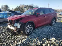 Toyota salvage cars for sale: 2024 Toyota Highlander Hybrid Limited