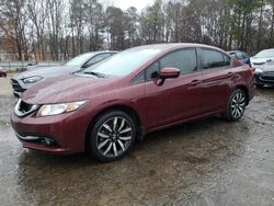 Salvage cars for sale at auction: 2015 Honda Civic EXL