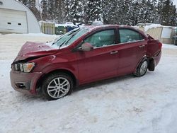 Chevrolet salvage cars for sale: 2012 Chevrolet Sonic LT